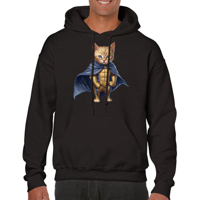 Sudadera con capucha unisex estampado de gato "Fluffy Sentry" Gelato