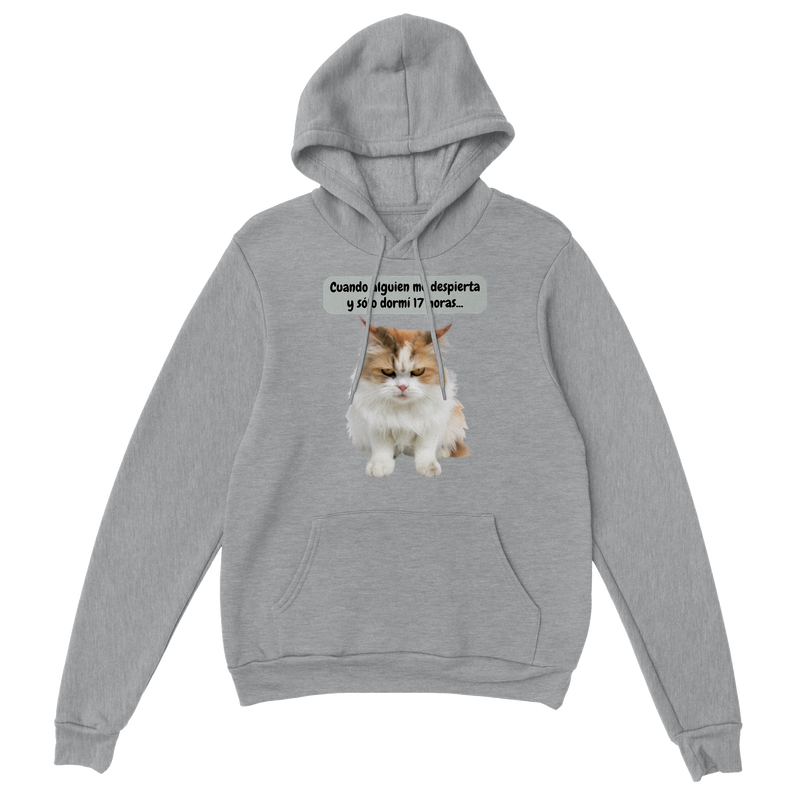 Sudadera con capucha unisex estampado de gato "Michi dormilón" Gelato