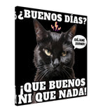 Lienzo de Gato "Amanecer Hostil" Michilandia | La tienda online de los amantes de gatos