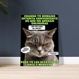 Lienzo de gato "El Detector de Golosinas" Michilandia | La tienda online de los amantes de gatos