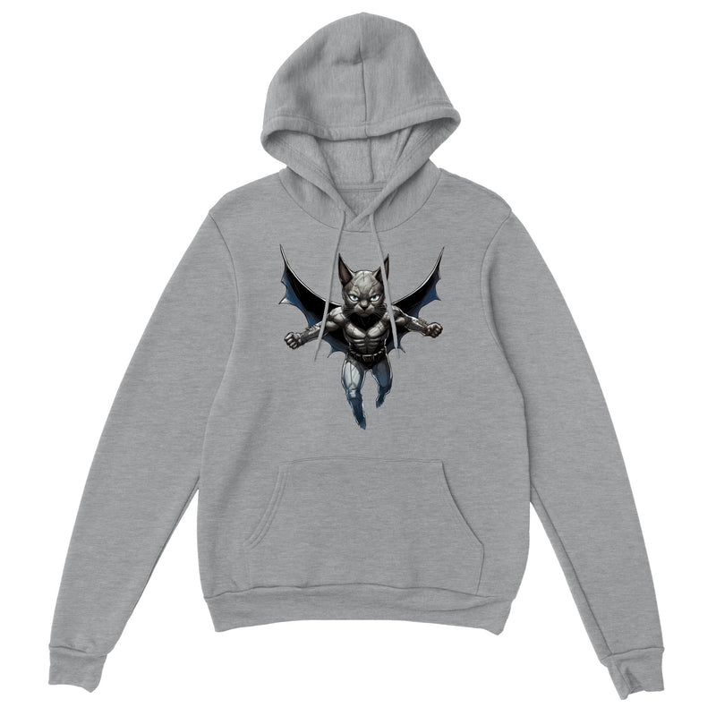 Sudadera con capucha unisex estampado de gato "Dark Hero" Gelato