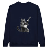 Sudadera Unisex Estampado de Gato "Rocker Miau" Michilandia | La tienda online de los fans de gatos