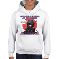 Sudadera con capucha júnior estampado de gato 