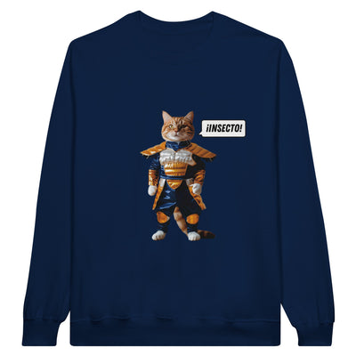 Sudadera Unisex Estampado de Gato "Vegeta Gatuno" Michilandia