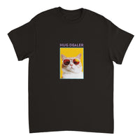 Camiseta Unisex Estampado de Gato "Distribuidor de Abrazos" Michilandia