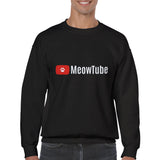 Sudadera Unisex Estampado de Gato "MeowTube" Michilandia | La tienda online de los fans de gatos