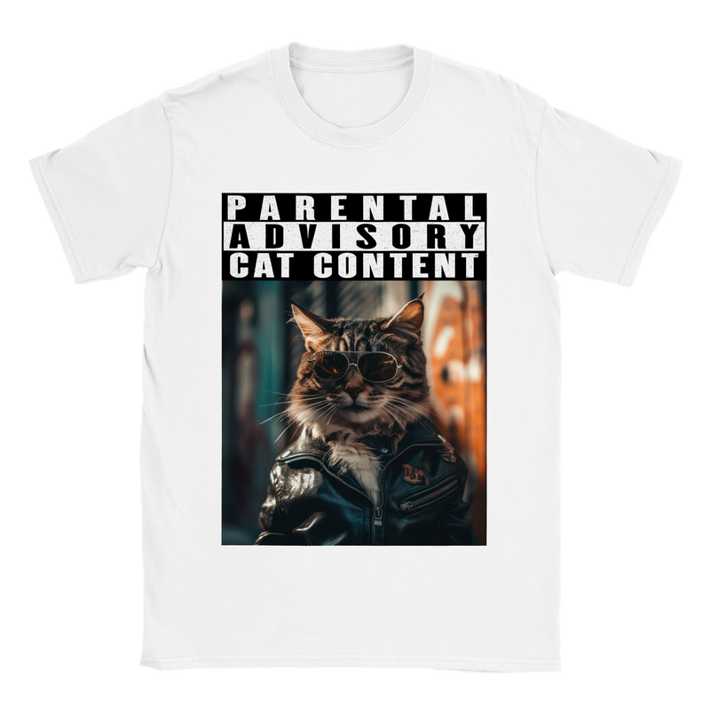 Camiseta unisex estampado de gato "Michi Rockero" Gelato