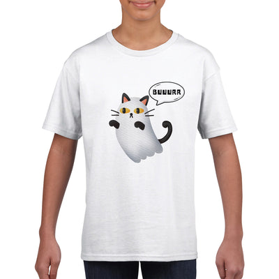 Camiseta Junior Unisex Estampado de Gato 