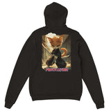 Sudadera con capucha Prémium Unisex Impresión Trasera de Gato "Gatito Shinigami" Michilandia | La tienda online de los fans de gatos