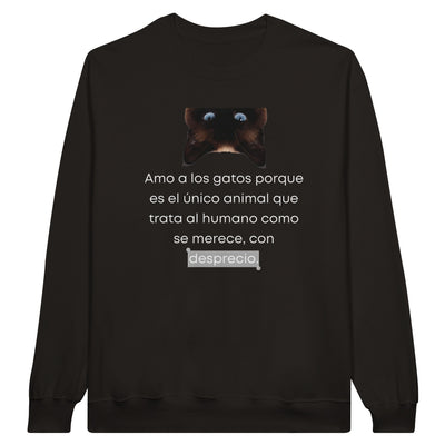 Sudadera Unisex Estampado de Gato 