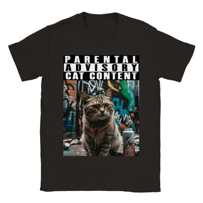 Camiseta unisex estampado de gato 