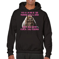 Sudadera con Capucha Unisex Estampado de Gato 