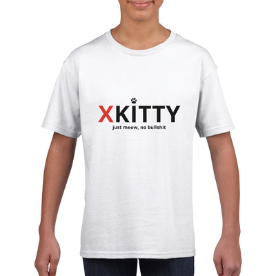 Camiseta Junior Unisex Estampado de Gato 