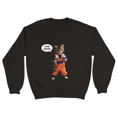 Sudadera Unisex Estampado de Gato "Combate de Miaus" Michilandia