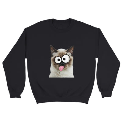 Sudadera Unisex Estampado de Gato "Birmano Travieso" Michilandia