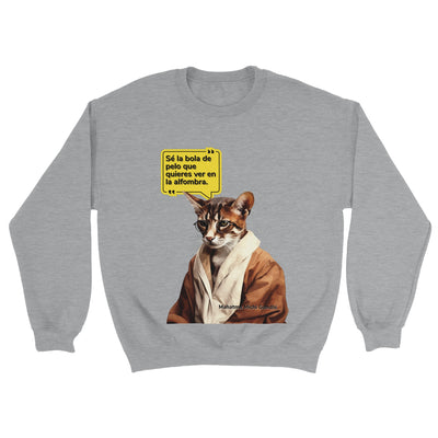 Sudadera unisex estampado de gato "Mahatma Michi Gandhi" Michilandia | La tienda online de los amantes de gatos