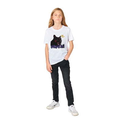 Camiseta Junior Unisex Estampado de Gato "Cállate" Michilandia | La tienda online de los amantes de gatos