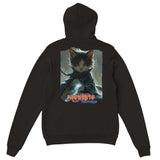 Sudadera con capucha Prémium Unisex Impresión Trasera de Gato "Garras Chidori" Michilandia | La tienda online de los fans de gatos