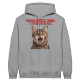 Sudadera con Capucha Unisex Estampado de Gato "Miau de Sorpresa" Michilandia | La tienda online de los fans de gatos