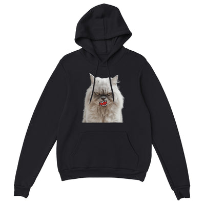 Sudadera con Capucha Unisex Estampado de Gato "Miau de Rabia" Michilandia