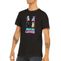 Camiseta unisex estampado de gato "Michi Lover" v4