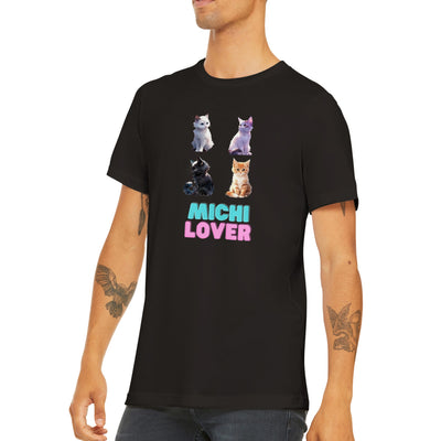 Camiseta unisex estampado de gato "Michi Lover" v4 Gelato