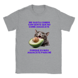 Camiseta unisex estampado de gato "Aguacate"