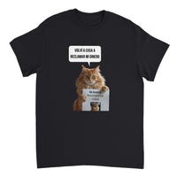 Camiseta Unisex Estampado de Gato "Recompensa Miau" Michilandia