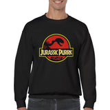 Sudadera Unisex Estampado de Gato "Jurassic Purrk" Michilandia | La tienda online de los fans de gatos