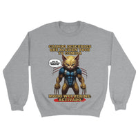Sudadera Unisex Estampado de Gato "Modo Wolverine" Michilandia | La tienda online de los fans de gatos