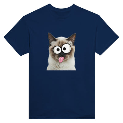 Camiseta Unisex Estampado de Gato "Birmano Travieso" Michilandia