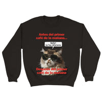 Sudadera Unisex Estampado de Gato 