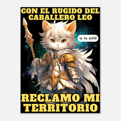 Panel de aluminio impresión de gato "Caballero del Sofá" Michilandia | La tienda online de los amantes de gatos