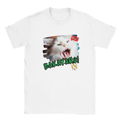 Camiseta Junior Unisex Estampado de Gato 