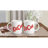 Taza Blanca con Impresión de Gato "KitCat Break" Michilandia | La tienda online de los fans de gatos