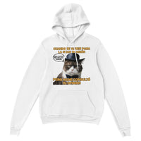 Sudadera con Capucha Unisex Estampado de Gato "Dilema de Gala" Michilandia | La tienda online de los fans de gatos