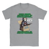 Camiseta unisex estampado de gato "Misión de Michi Snake" Sports Grey