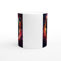 Taza Blanca con Impresión de Gato "Nebulosa Felina" Michilandia | La tienda online de los fans de gatos