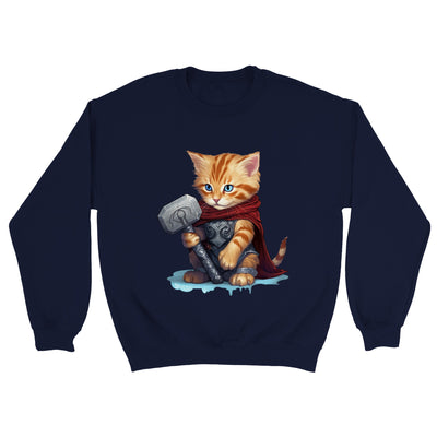 Sudadera unisex estampado de gato "Mighty Feline" Gelato