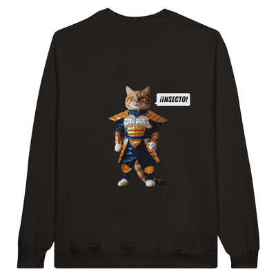 Sudadera Unisex Estampado de Gato "Vegeta Gatuno" Michilandia