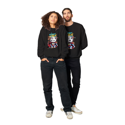 Sudadera unisex estampado de gato "Super Michi" Gelato