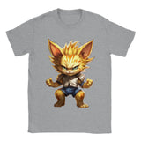 Camiseta unisex estampado de gato "Saiyajin con garras" Gelato