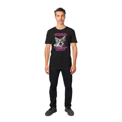 Camiseta unisex estampado de gato "El Gran Descubrimiento" Michilandia | La tienda online de los fans de gatos