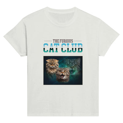 Camiseta Junior Unisex Estampado de Gato 