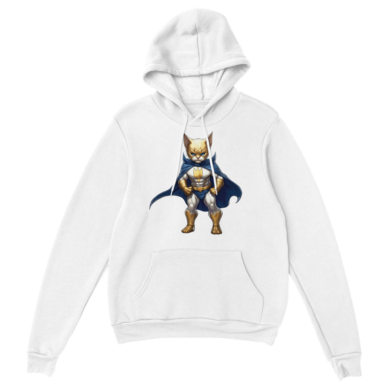 Sudadera con capucha unisex estampado de gato "Centinela Felino" Gelato