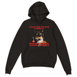 Sudadera con Capucha Unisex Estampado de Gato "Masticar y Tragar" Michilandia | La tienda online de los fans de gatos