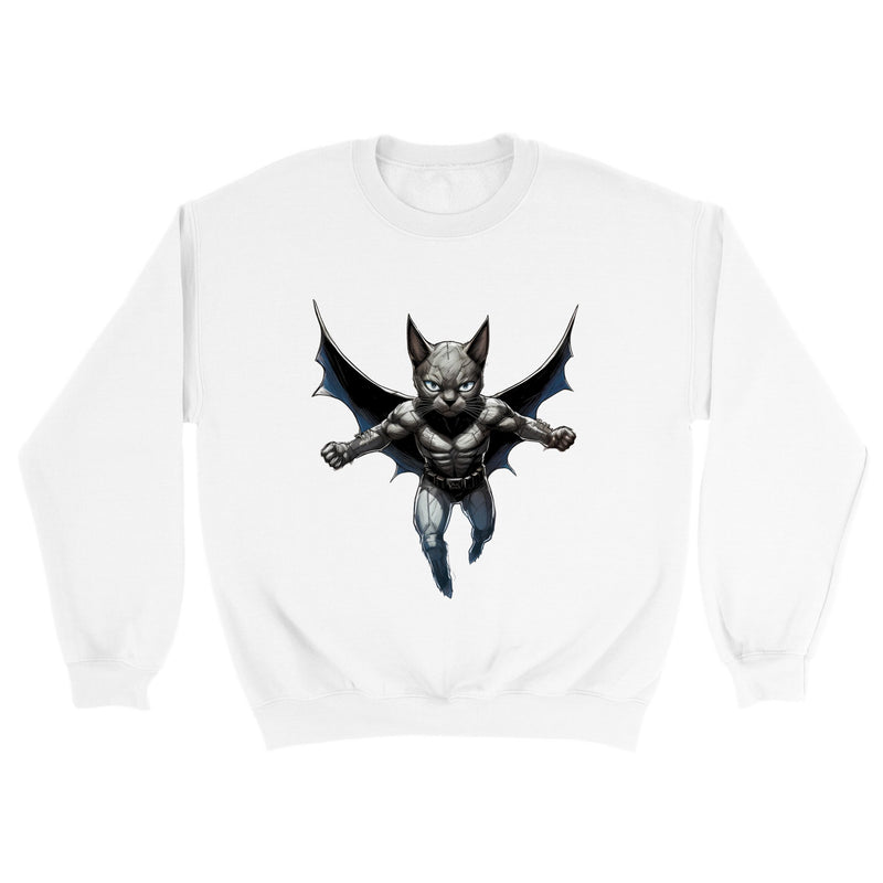 Sudadera unisex estampado de gato "Dark Hero" Gelato