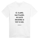 Camiseta Unisex Estampado de Gato "Dictador Doméstico" Michilandia | La tienda online de los fans de gatos