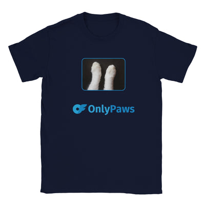 Camiseta Junior Unisex Estampado de Gato "Only Paws" Michilandia | La tienda online de los fans de gatos