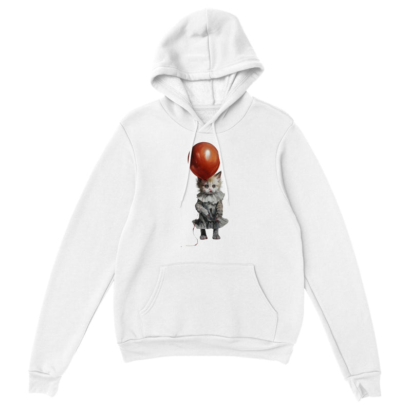 Sudadera con capucha unisex estampado de gato "Pennycatwise" Gelato